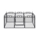 Pet Dog Playpen Heavy-Duty Enclosure Multi-Configuration Indoor Outdoor Black