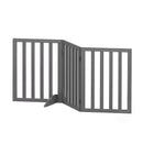 Dog Gate Playpen Enclosure 3 Panels Pet Door Fence Wooden Play Pen Stair