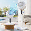 Pedestal Fan with Remote 3 Speed 12H Timer Height Adjustable Cooling Fan