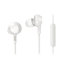 Philips Bass In Ear Gel Mic Earphone White