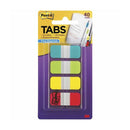 Post It Tabs Aqua Green Yellow Red 15Mm X 38Mm Pack Of 40 Box Of 6