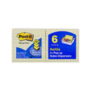 Post It Lined Pop Up Notes Canary Yellow 76Mm Pack Of 6