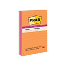 Post It Lined Super Sticky Notes Rio De Janeiro 101 X 152Mm Pack Of 3
