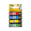Post It Mini Flags Assorted Colours 12Mm X 45Mm Pack Of 4 Box Of 6