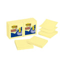 Post It Super Sticky Pop Up Notes Canary Yellow 76Mm Pack Of 12