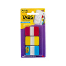 Post It Index Tabs Red Yellow Blue 25 X 43Mm Pack Of 3 Box Of 6