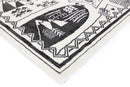 Maple Glen Black White Kids Rug