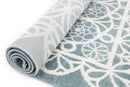 Meadow Glen Aqua White Kids Rug