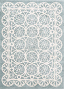 Meadow Glen Aqua White Kids Rug