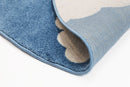 Silver Glen Blue White Cloud Kids Rug