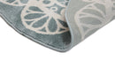 Starlight Glen Aqua White Kids Round Rug