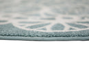 Starlight Glen Aqua White Kids Round Rug