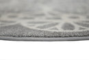 Sunset Glen Grey White Kids Round Rug