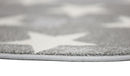 Willow Glen Charcoal White Stars Kids Rug