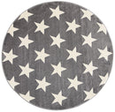 Velvet Glen Grey White Stars Kids Rug