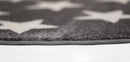 Velvet Glen Grey White Stars Kids Rug