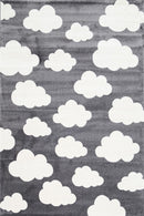 Linden Glen Grey White Cloud Kids Rug
