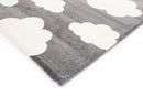 Linden Glen Grey White Cloud Kids Rug