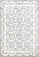 Misty Glen Grey White Kids Rug