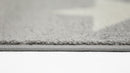 Olive Glen Grey White Stars Kids Rug