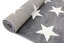 Opal Glen Charcoal White Stars Kids Rug