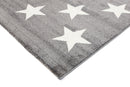 Opal Glen Charcoal White Stars Kids Rug