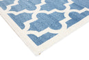 Orchid Glen Blue White Lattice Kids Rug