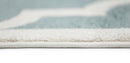 Pearl Glen Aqua White Lattice Kids Rug