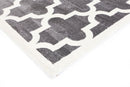 Pine Glen Grey White Lattice Kids Rug