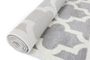Rosewood Glen Grey White Lattice Kids Rug