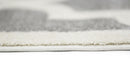 Rosewood Glen Grey White Lattice Kids Rug