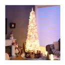 Pre Lit Artificial Hinged Christmas Tree With 8 Lighting Modes