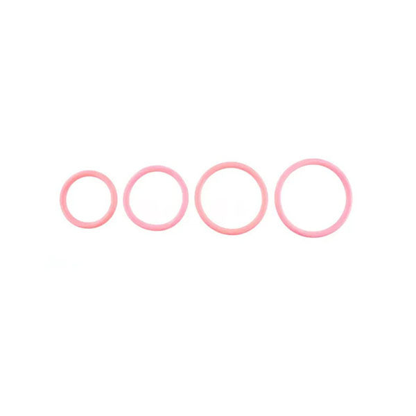 Sportsheets Rubber O Ring 4 Pack Coral Rings 4 Pack
