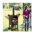 Pizza Oven Wood Fired Portable Outdoor Bbq Grill Smoker Pizza Maker