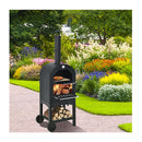 Pizza Oven Wood Fired Portable Outdoor Bbq Grill Smoker Pizza Maker