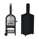 Pizza Oven Wood Fired Portable Outdoor Bbq Grill Smoker Pizza Maker