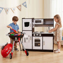 Kids Kitchen Playset BBQ Grill Toy with Wooden Pretend Play Set 80cm