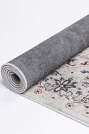 Winter Glen Ivory Red Traditional Rug