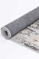 Blossom Grove Grey Yellow Traditional Rug