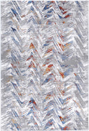 Coral Grove Grey Multi Geometric Rug