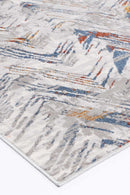 Coral Grove Grey Multi Geometric Rug