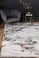 Wisteria Glen Blue Red Abstract Rug