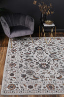 Azure Grove Ivory Red Traditional Rug