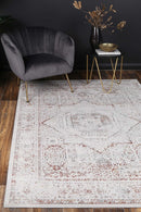 Golden Grove Cream Red Traditional Rug