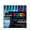 Posca Pc5M Med Bullet Cool Paint Markers Pack Of 8