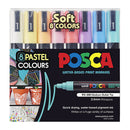 Posca Pc5M Med Bullet Soft Waterbased Paint Marker Pack Of 8