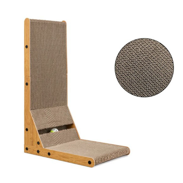 Wall Mount Cat Scratcher With Ball Toy