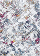 Coral Haven Cream Grey Abstract Rug