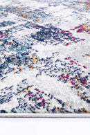 Coral Haven Cream Grey Abstract Rug