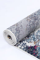 Coral Haven Cream Grey Abstract Rug